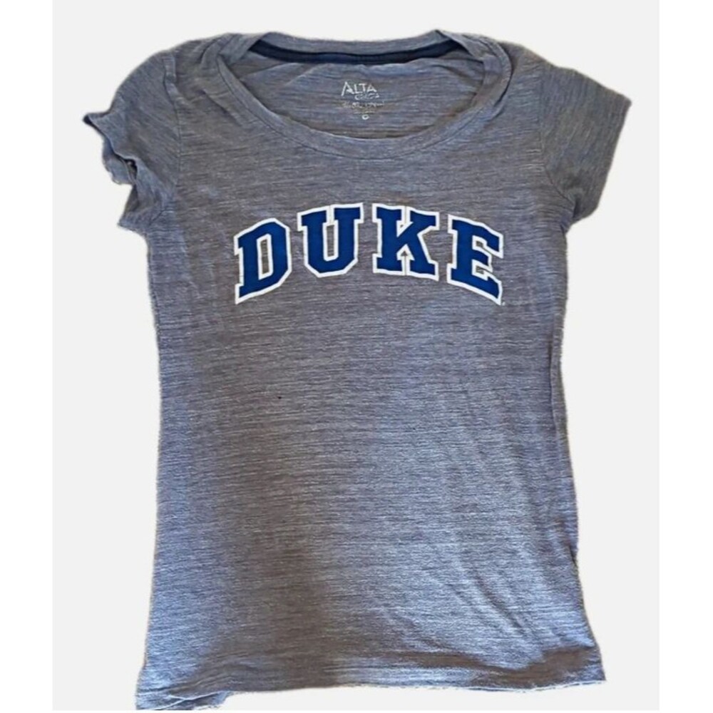 Alta Gracia Duke Blue Devils NCAA Short Sleeve Shirt Gray/Blue/White Size M